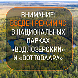 Введен режим ЧС на территории национальных парков "Водлозерский" и "Воттоваара"